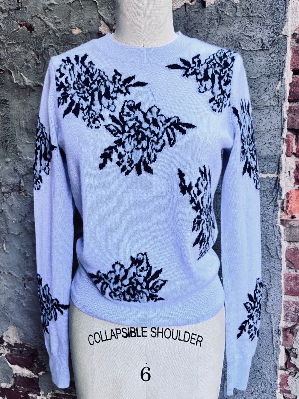 AUTUMN CASHMERE FLORAL JACQUARD SWEATER